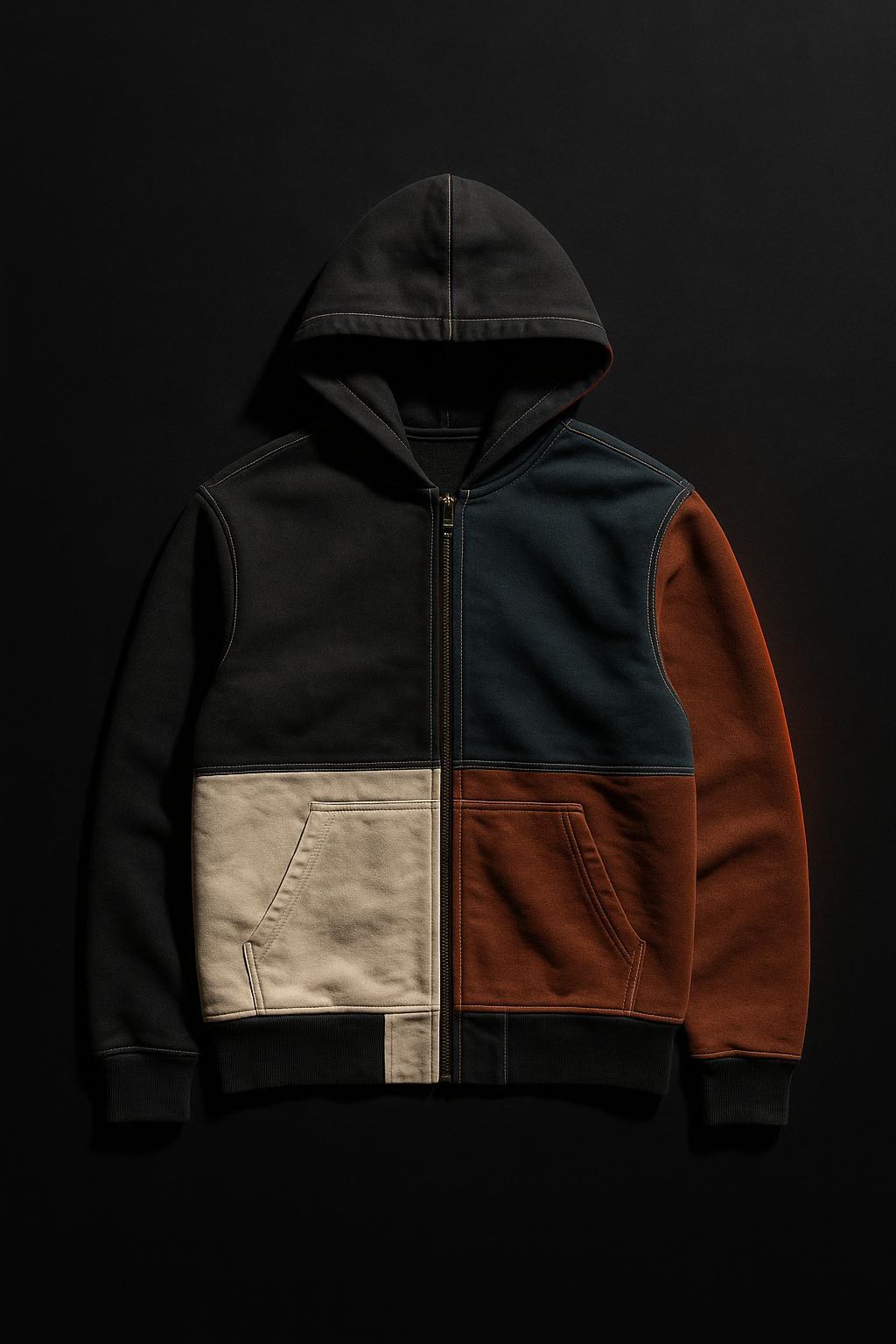 Reconstructed Zip Hoodie